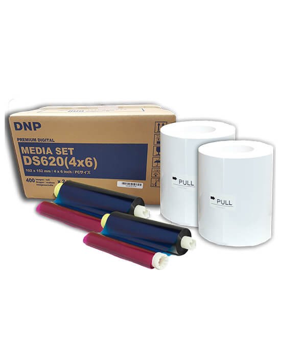 Consumible DNP DS620A 4x6” (Caja con 2 bobinas para 800 fotos)
