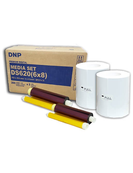 Consumible DNP DS620A 6x8” (Caja con 2 bobinas para 400 fotos)