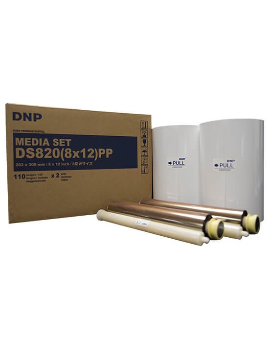 Consumible DNP DS820A 8x12” (Caja con 2 bobinas para 220 fotos)